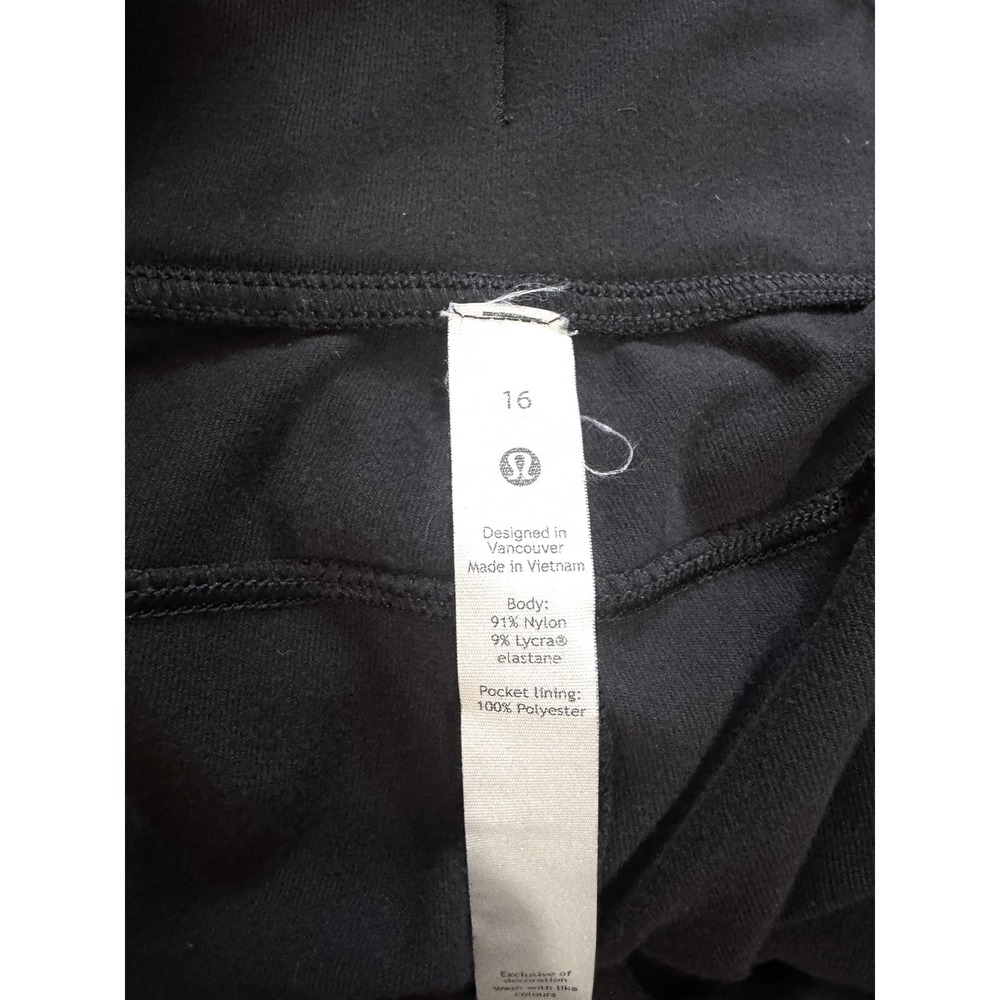 Lululemon On The Fly Jogger Black Drawstring High Rise Lounge Pants - Picture 7 of 7
